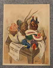 Menu paquebot NORMANDIE ♦ FRENCH LINE CGT ♦ Diner de Gala 1937 ♦ Classe Touriste