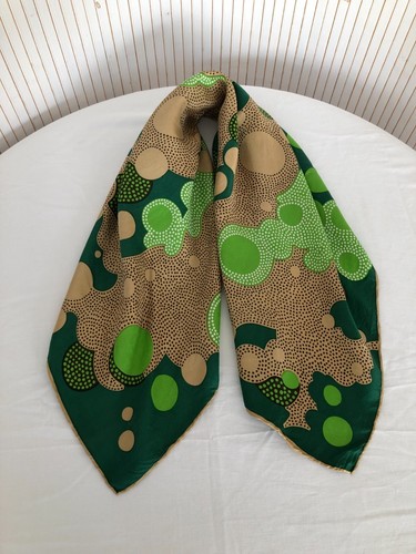 Foulard carré soie vintage - carré, de