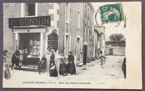 Cpa couhé vérac rue - couhÉ-vÉrac,