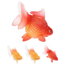  4 Pcs Accessoires Pour Aquarium Faux Poisson Rouge Figurines De Koi