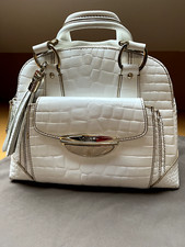 Sac Lancel Adjani Croco Blanc