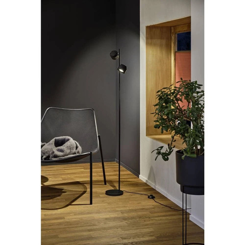 Lampadaire salon led noir - lampadaire,