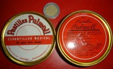 Boite Ancienne Tôle Métal échantillon médical Pastilles Pulmoll