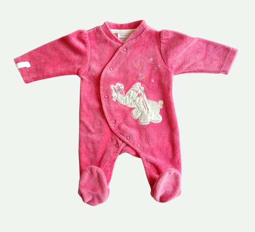 Grenouillere rose manches - a,