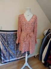 Robe Rose A Fleurs Femme Printemps Été Taille 40 , L ?