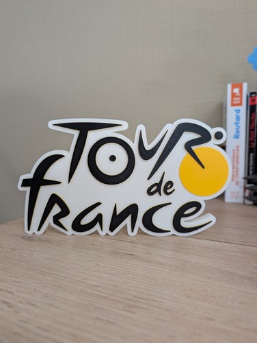 Plaque logo tour - logo, 3d