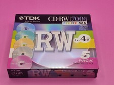 TDK CD-RW 700MB COLOR 5PACK
