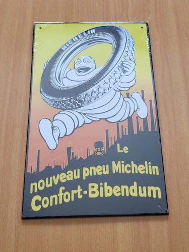 Plaque publicitaire michelin - plaque,