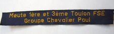 Tissu Scout FSE MEUTE 1° et 3° TOULON CHEVALIER PAUL Scoutisme d'Europe original