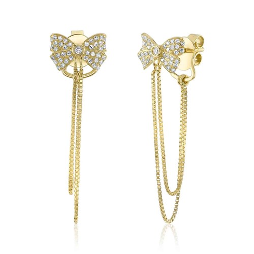 14k jaune diamant - diamant, noeud