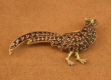 Broche ancienne Faisan en