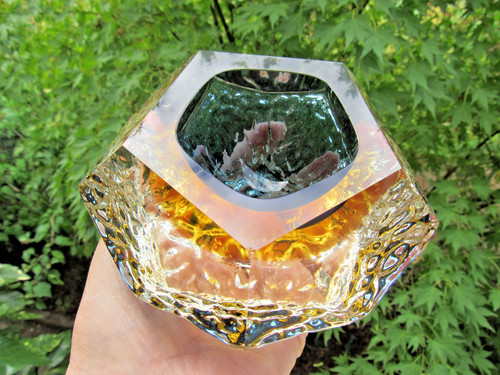 Vintage cendrier en verre - cendrier,