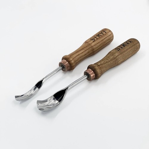Short bent gouge wood - short, carving