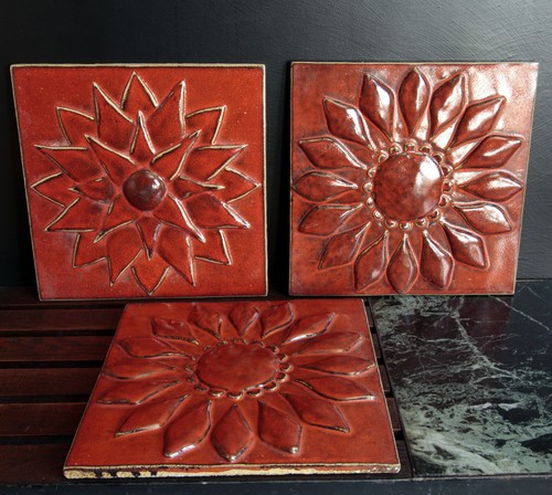 Trois grands carreaux - , en
