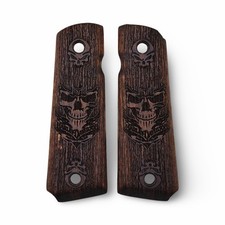 Colt 1911 Walnut Triple Skull