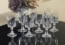 8 verres liqueur digestif CRISTAL D'ARQUES modèle LOUVRE  tbe