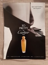 Publicité papier Parfum. Cartier - So Pretty de 1995 - Perfume Ad