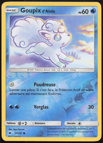 Carte pokémon goupix alola - pokémon,