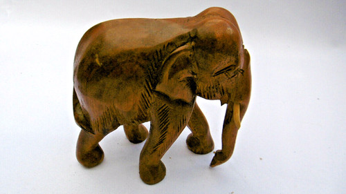 Sculpture elephant bois - elephant,