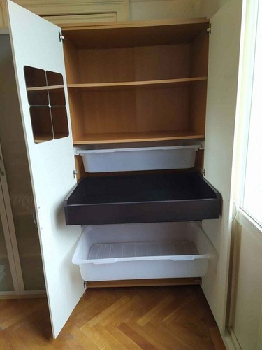 Armoire pax avec étagères - armoire,