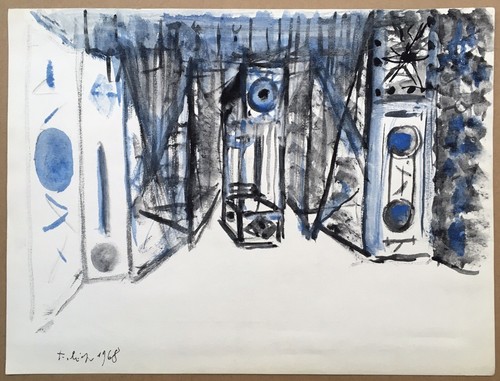 Aquarelle originale tristan - originale,