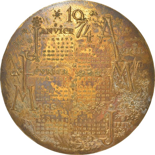 France médaille calendrier - france,,