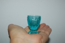 Ancienne dinette verre bleu