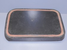 -SOCLE de PENDULE NAPOLEON III BOIS NOIRCI sur 4 PIEDS COLLECTION HORLOGE   D