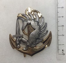 FRANCE - ATTRIBUT BÉRET PARACHUTISTE COLONIAL TROUPE DE MARINE TAP TDM bibloc