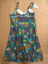 Robe Vintage à fleurs été Jane Delfin Femme Années 80 Ancien dress retro - 42