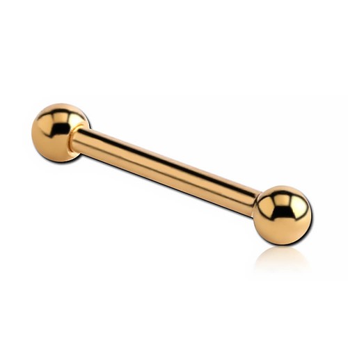Micro barbell plaqué 18k - barbell,