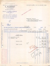 1941 MANUFACTURE CENTRALE DE MACHINES AGRICOLES C PUZENAT A BOURBON LANCY - M