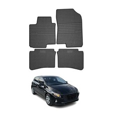 Tapis de Sol pour Hyundai i20 2014-2020 Caoutchouc Noir