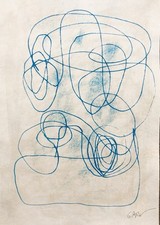 Monochrome Abstrait Cyanotype