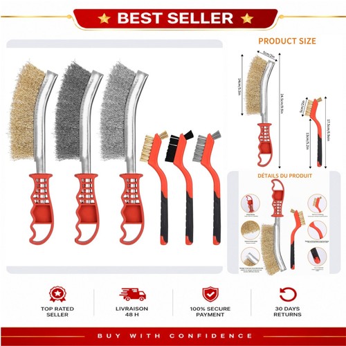 Set brosses métalliques - brosses, à