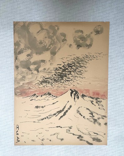 Dessin aquarellé alcide - aquarellé, d'alcide