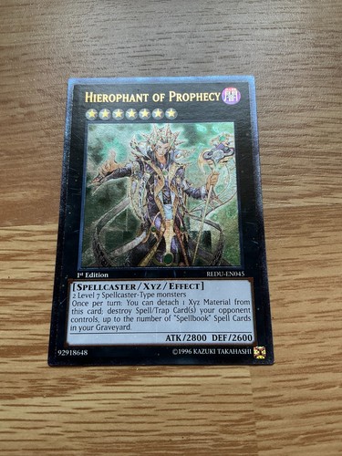 Hierophant prophecy - of,