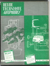 REVUE TECHNIQUE AUTOMOBILE N°