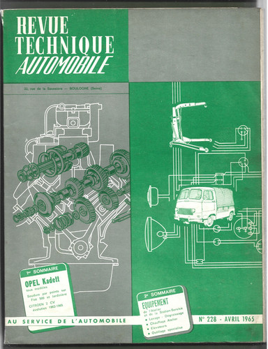 Revue technique automobile - automobile, n°