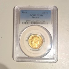 Pièce 20 francs or Marianne