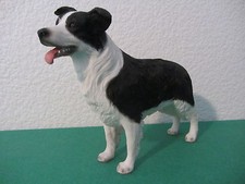 BORDER COLLIE statuette résine peinte à la main hauteur 15 cm