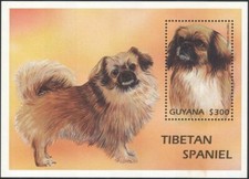 Guyane 1997 Chiens Tibétain Epagneul Animaux de compagnie Travail Animaux