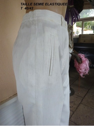 Pantalon habille blanc taille - habille,