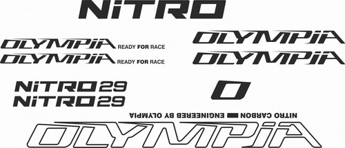Adhésifs cadre olympia - cadre, nitro