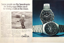 1969 Vintage Print Ad Omega Seamaster Moon Watch Apollo Astronaut