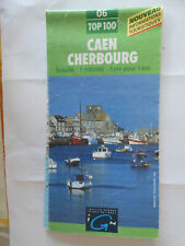 carte  IGN verte  06  Top 100  1 / 100 000 caen cherbourg  edition 1     2000