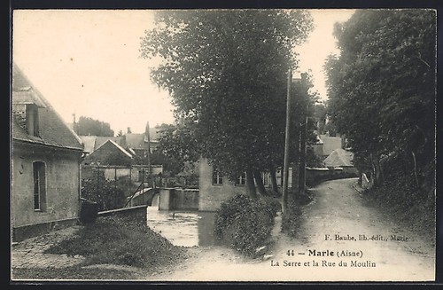 Cpa marle aisne - serre, et