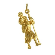 Charm Saint-Christophe en Or Jaune 9 Carats