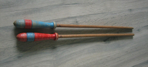 Jouet ancien bâtons bois - bâtons, en