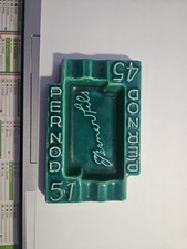 cendrier en faience pernod 45 vert